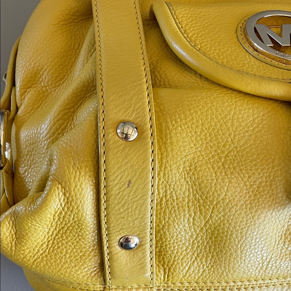 Michael Kors Vibrant Yellow Handbag - Picture 6 of 16